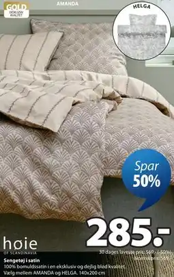 JYSK Sengetøj i satin tilbud