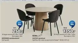 JYSK KLIPLEV spisebord tilbud