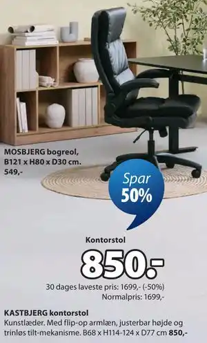 JYSK KASTBJERG kontorstol tilbud