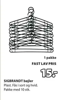 JYSK SIGBRANDT bøjler tilbud