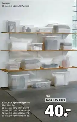 JYSK BASIC BOX opbevaringsboks tilbud