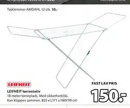 JYSK LEIFHEIT tørrestativ tilbud