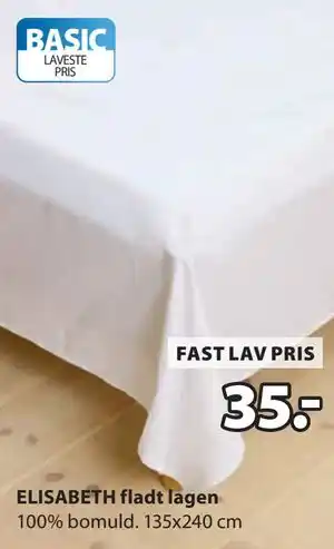 JYSK ELISABETH fladt lagen tilbud