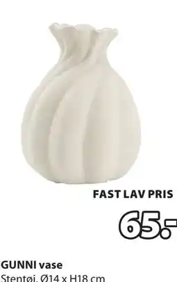 JYSK GUNNI vase tilbud