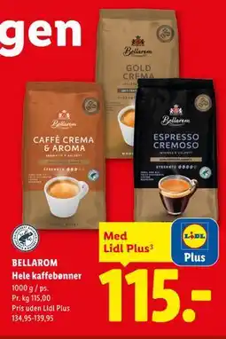 Lidl BELLAROM Hele kaffebønner, App-pris tilbud