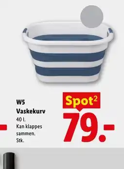 Lidl W5 Vaskekurv tilbud