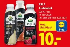 Lidl ARLA Proteindrik, App-pris tilbud