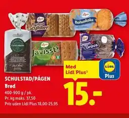 Lidl SCHULSTAD/PÅGEN Brød, App-pris tilbud