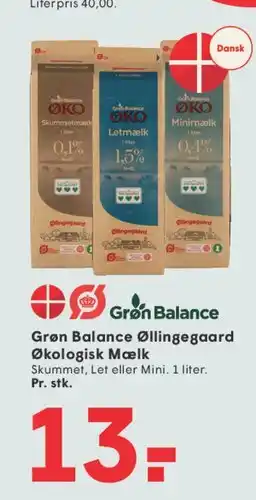 SPAR Grøn Balance Økologisk Mælk tilbud