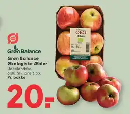 SPAR Grøn Balance Økologiske æbler (bakke) tilbud