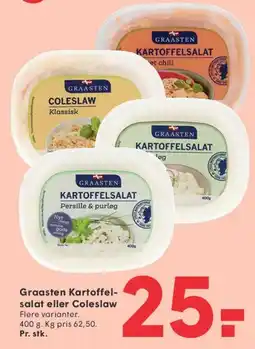 SPAR Graasten Kartoffelsalat eller Coleslaw tilbud