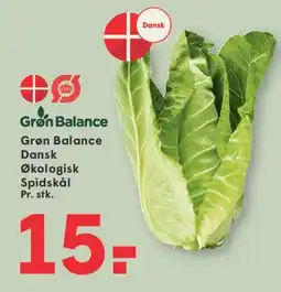 SPAR Grøn Balance Dansk økologisk spidskål tilbud