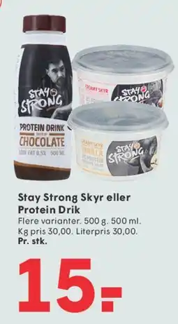 SPAR Stay Strong Skyr / Protein Drink tilbud