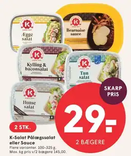SPAR K-Salat Pålægssalat / Sauce tilbud