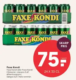 SPAR Faxe Kondi (24 x 33 cl) tilbud