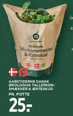MENY AARSTIDERNE DANSK ØKOLOGISK TALLERKENSMÆKKER & ÆRTESKUD tilbud
