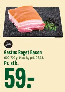 Min Købmand Gestus Røget Bacon tilbud