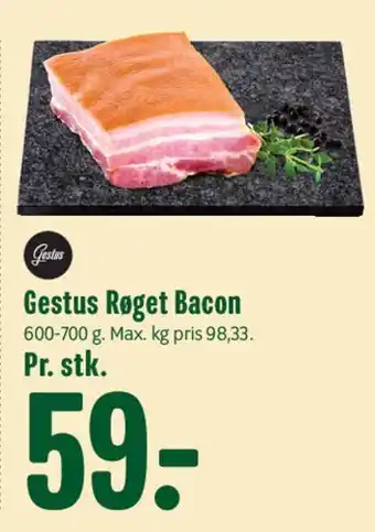 Min Købmand Gestus Røget Bacon tilbud