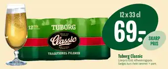 Min Købmand Tuborg Classic (12 x 33 cl) tilbud