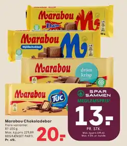 SPAR Marabou Chokoladebar tilbud