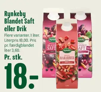 Min Købmand Rynkeby Blandet Saft eller Drik tilbud