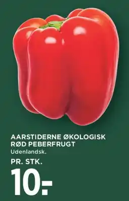 MENY AARSTIDERNE ØKOLOGISK RØD PEBERFRUGT tilbud