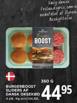 MENY Burgerboost sliders af dansk oksekød tilbud