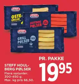 MENY Steff Houlberg pølser tilbud
