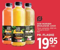 MENY God Morgen økologisk juice tilbud