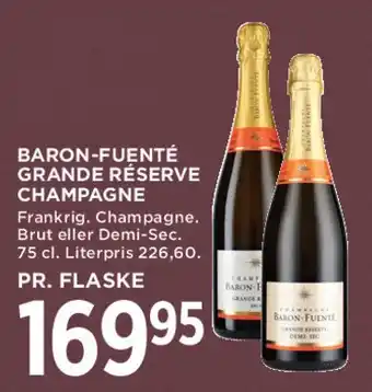 MENY Baron-Fuente Grande Réserve Champagne tilbud