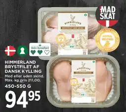 MENY Himmerland brystfilet af dansk kylling tilbud