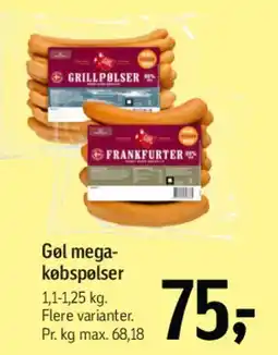 Føtex Gøl megapølser tilbud