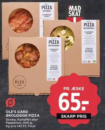 MENY Ole's Gård økologisk pizza tilbud