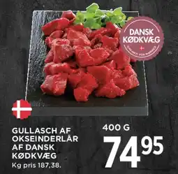 MENY Gullasch af okseinderlår tilbud