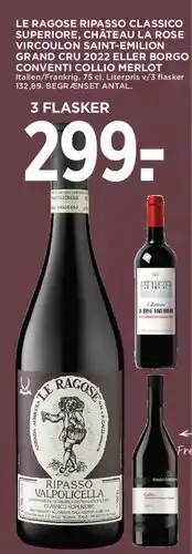 MENY Le Ragose Ripasso (Valpolicella Ripasso) tilbud