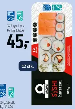 Føtex Mowi sushi (12 stk) tilbud