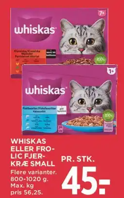MENY Whiskas (kattefoder) tilbud
