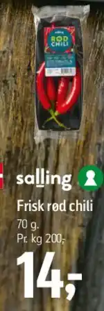 Føtex Frisk rød chili tilbud