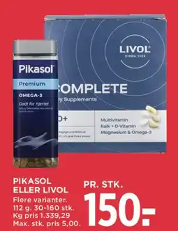 MENY Pikasol eller Livol (kosttilskud) tilbud