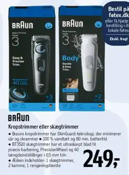 Føtex BRAUN Kropstrimmer eller skægtrimmer tilbud