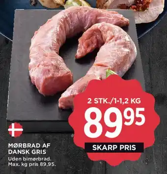 Mørbrad af dansk gris