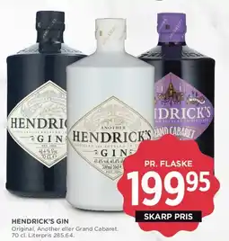 MENY Hendrick's Gin tilbud