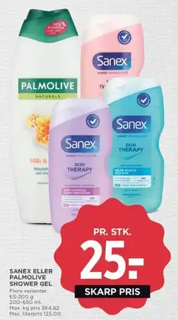 MENY Sanex eller Palmolive shower gel tilbud