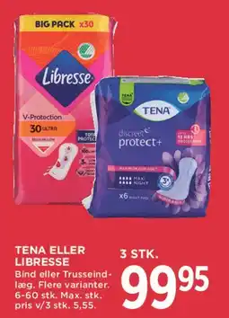 MENY Tena eller Libresse tilbud