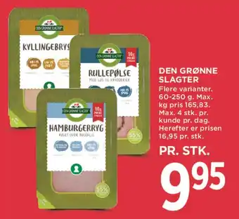 MENY Den Grønne Slagter - pålæg tilbud