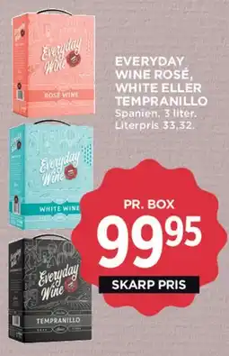 MENY Everyday Wine (box) - Rosé, White eller Tempranillo tilbud