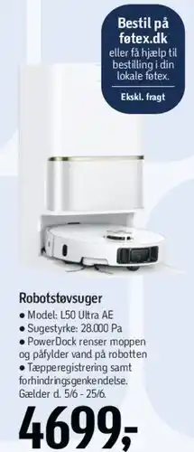 Føtex Robotstøvsuger L50 Ultra AE tilbud