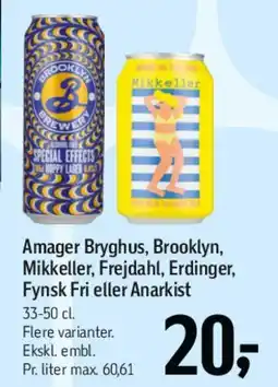 Føtex Amager Bryghus, Brooklyn, Mikkeller m.fl. tilbud