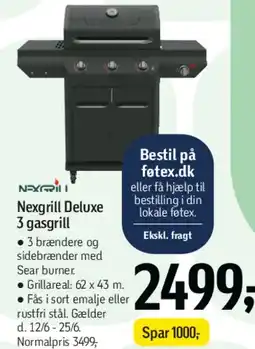 Føtex Negrill Deluxe 3 gasgrill tilbud