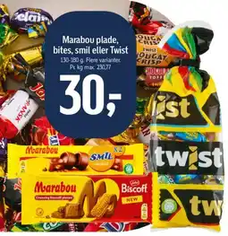 Føtex Marabou plader / bites / Twist tilbud
